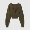 Kapuzenpullover mit langen Ärmeln und verkürztem Schnitt