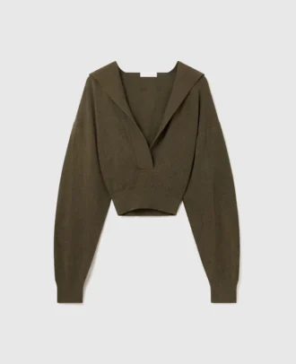 Kapuzenpullover mit langen Ärmeln und verkürztem Schnitt