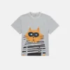 Katzen-Grafik-T-Shirt