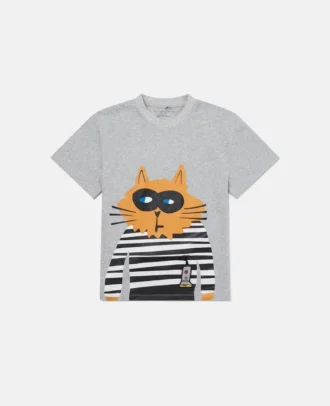 Katzen-Grafik-T-Shirt