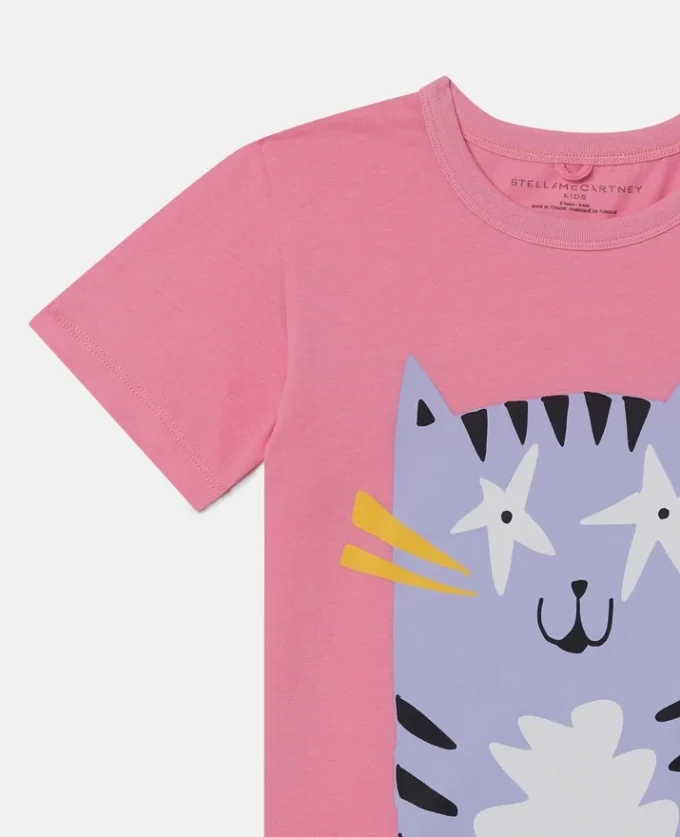 Katzen-Grafik-T-Shirt