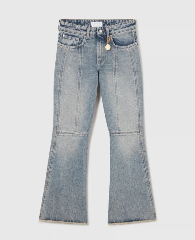 Kick-Flare-Jeans in Vintage-Waschung