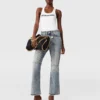 Kick-Flare-Jeans in Vintage-Waschung