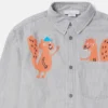 Klassisches Shirt mit Eichhörnchen-Motiv