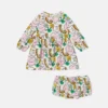 Kleid mit „Earth Friends“-Print und Bloomers-Set
