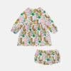 Kleid mit „Earth Friends“-Print und Bloomers-Set