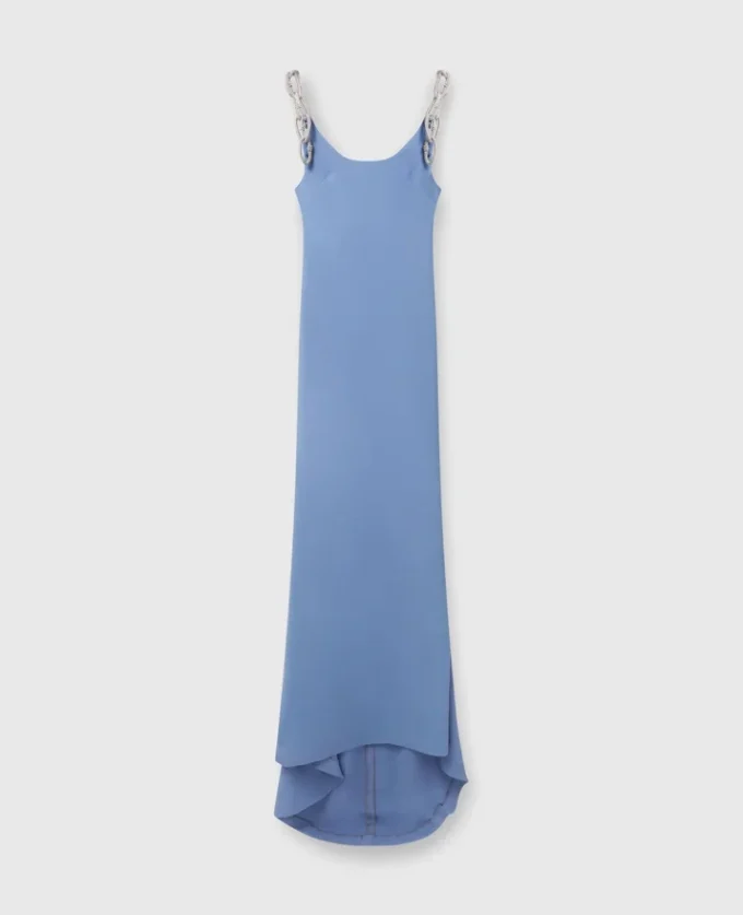 Kleid mit Kristallketten-Trägern