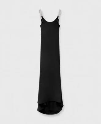 Kleid mit Kristallketten-Trägern