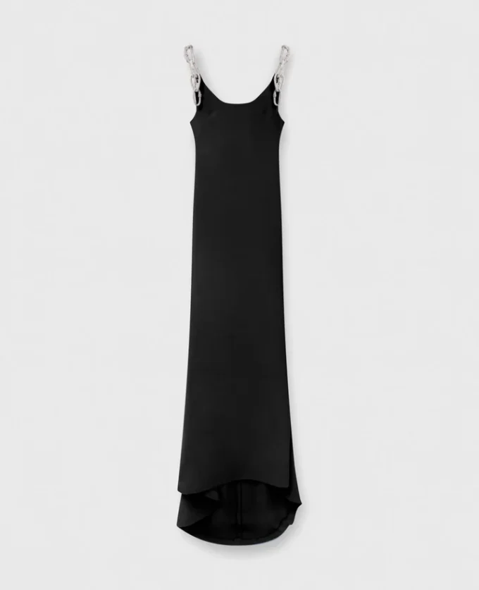 Kleid mit Kristallketten-Trägern