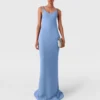Kleid mit Kristallketten-Trägern