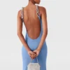 Kleid mit Kristallketten-Trägern