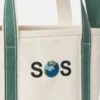 Kleine Tasche mit SOS-Stickerei