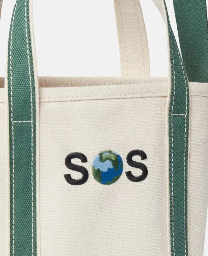 Kleine Tasche mit SOS-Stickerei