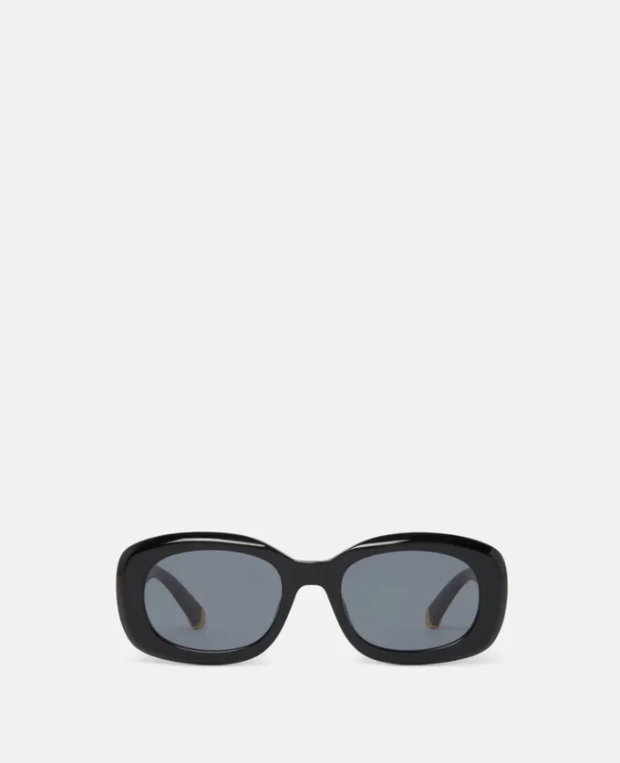 Klobige ovale Sonnenbrille