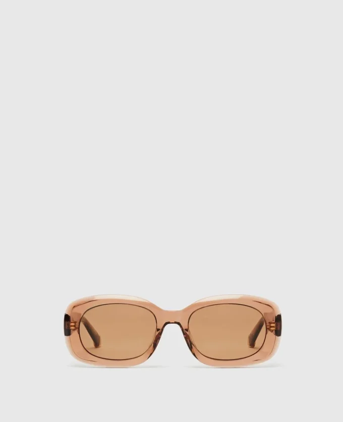 Klobige ovale Sonnenbrille