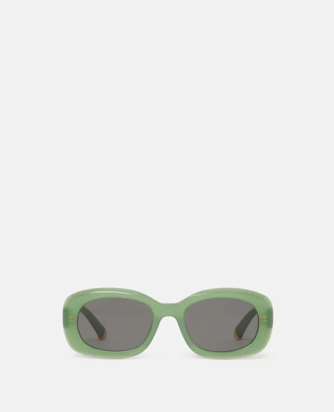Klobige ovale Sonnenbrille
