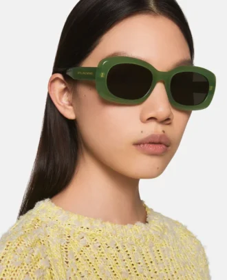 Klobige ovale Sonnenbrille