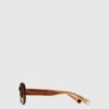 Klobige ovale Sonnenbrille