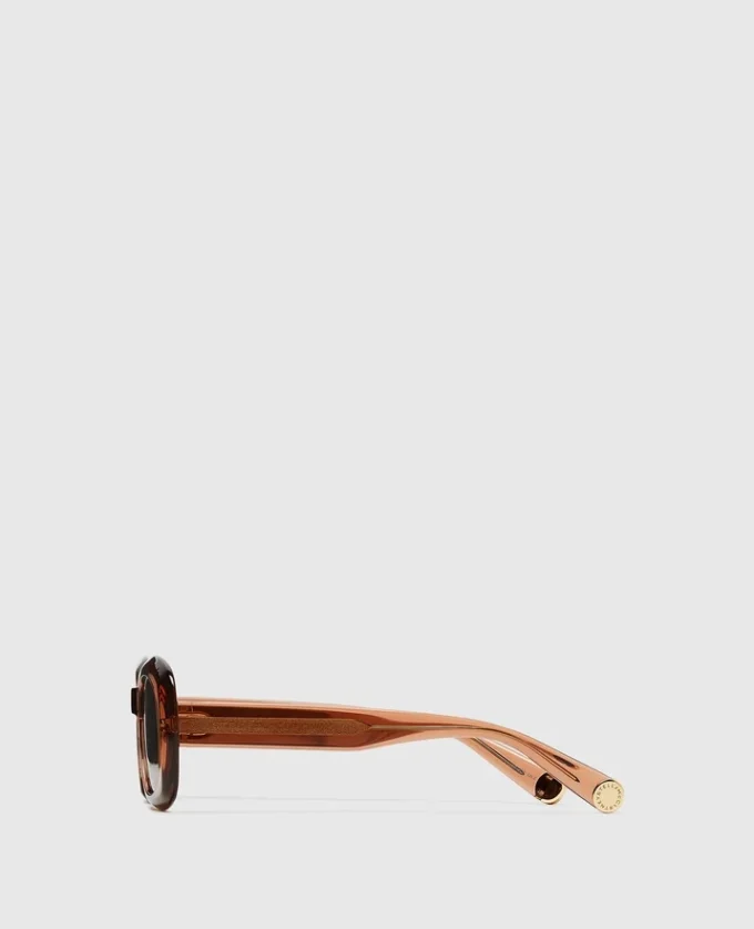 Klobige ovale Sonnenbrille