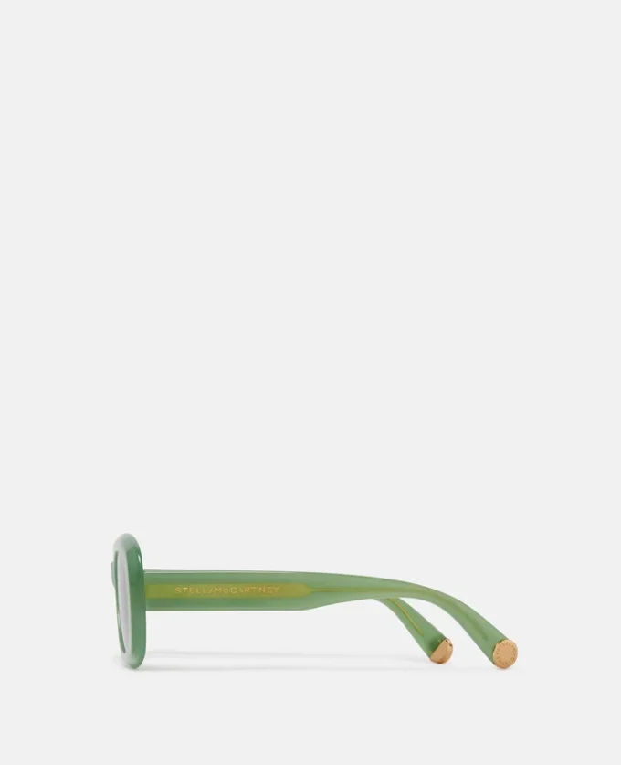 Klobige ovale Sonnenbrille