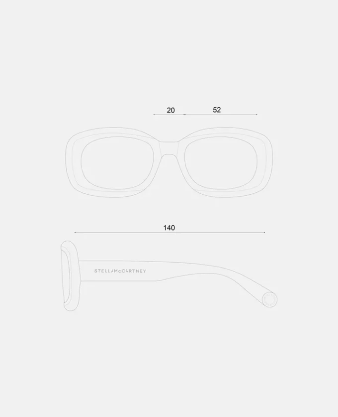 Klobige ovale Sonnenbrille