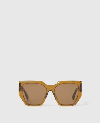 Klobige quadratische Cat-Eye-Sonnenbrille