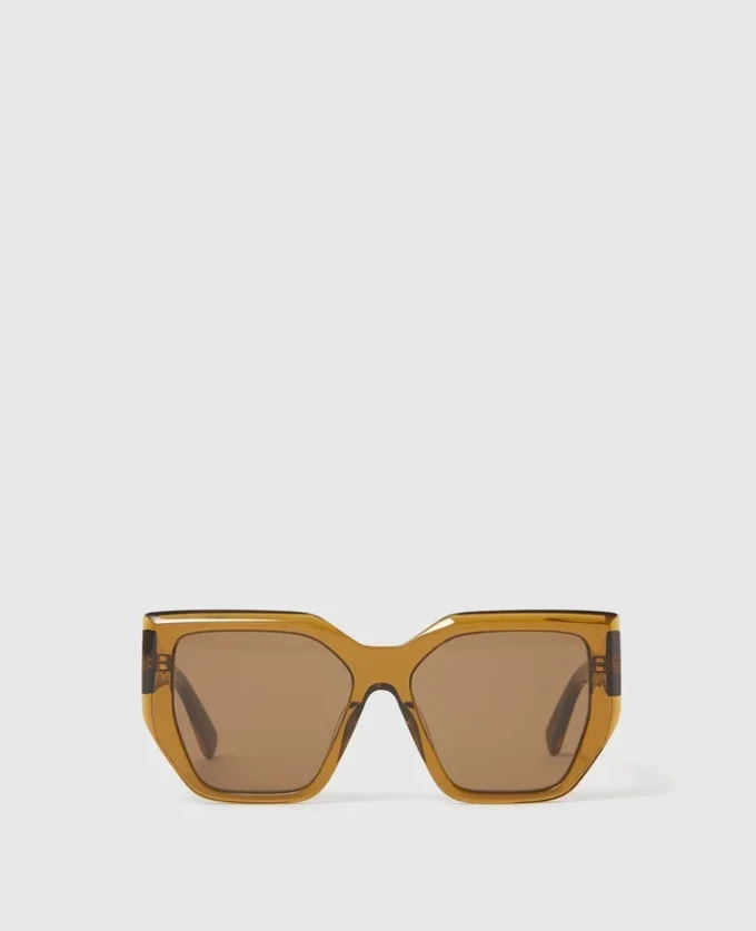 Klobige quadratische Cat-Eye-Sonnenbrille