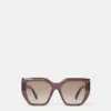 Klobige quadratische Cat-Eye-Sonnenbrille