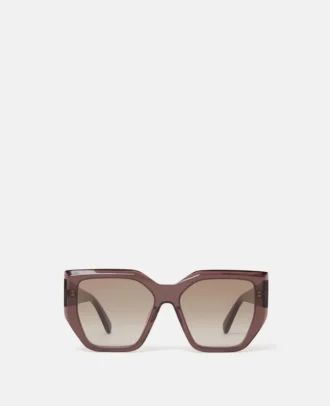 Klobige quadratische Cat-Eye-Sonnenbrille