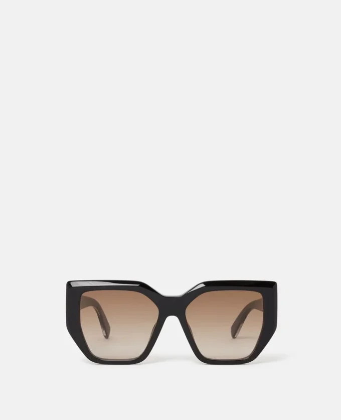Klobige quadratische Cat-Eye-Sonnenbrille