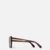 Klobige quadratische Cat-Eye-Sonnenbrille