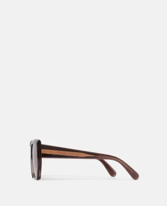 Klobige quadratische Cat-Eye-Sonnenbrille