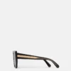 Klobige quadratische Cat-Eye-Sonnenbrille