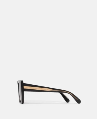 Klobige quadratische Cat-Eye-Sonnenbrille