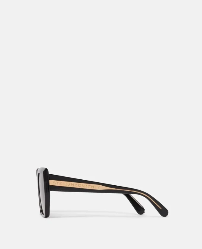 Klobige quadratische Cat-Eye-Sonnenbrille