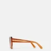 Klobige quadratische Cat-Eye-Sonnenbrille