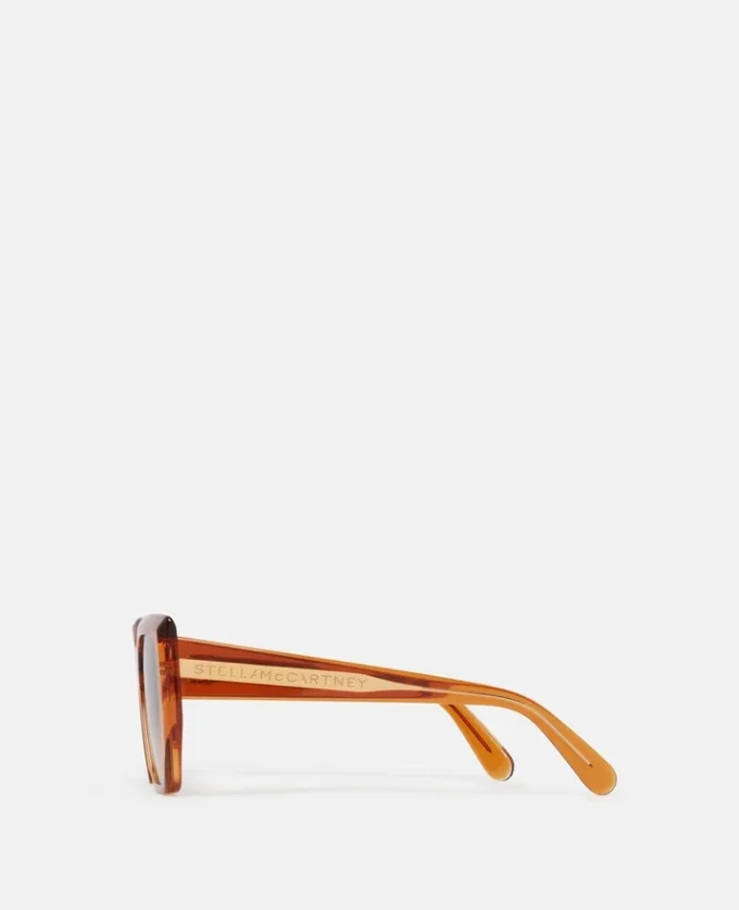Klobige quadratische Cat-Eye-Sonnenbrille