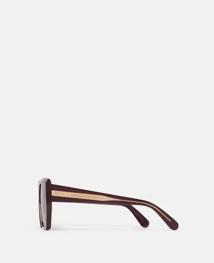 Klobige quadratische Cat-Eye-Sonnenbrille