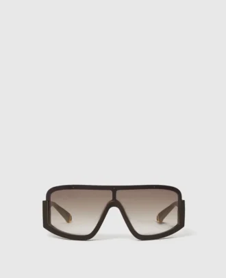 Klobige Sonnenbrille mit geradem Rand