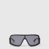Klobige Sonnenbrille mit geradem Rand