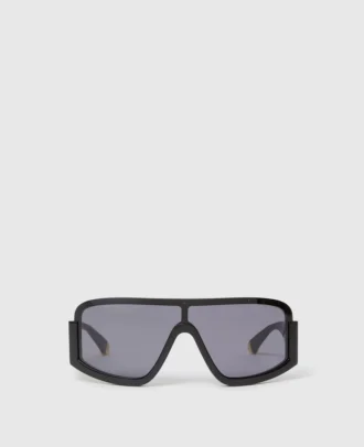 Klobige Sonnenbrille mit geradem Rand
