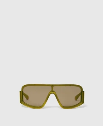 Klobige Sonnenbrille mit geradem Rand