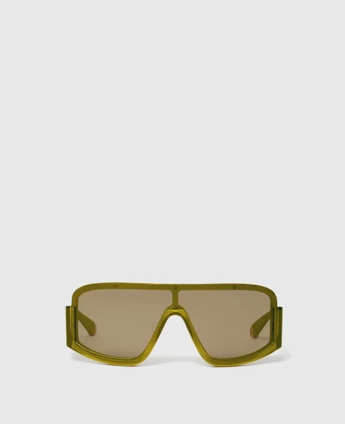 Klobige Sonnenbrille mit geradem Rand