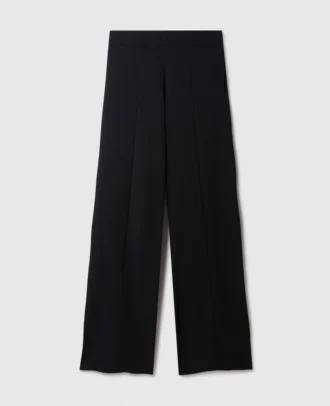 Kompakte Strickhose mit geradem Bein