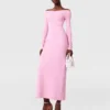 Kompaktes Strickkleid mit langen Ärmeln