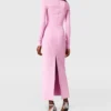 Kompaktes Strickkleid mit langen Ärmeln