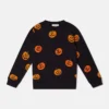 Kürbis-Fleece-Sweatshirt