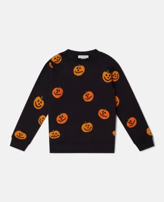 Kürbis-Fleece-Sweatshirt