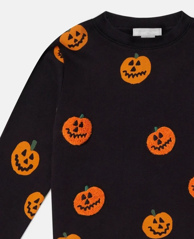 Kürbis-Fleece-Sweatshirt
