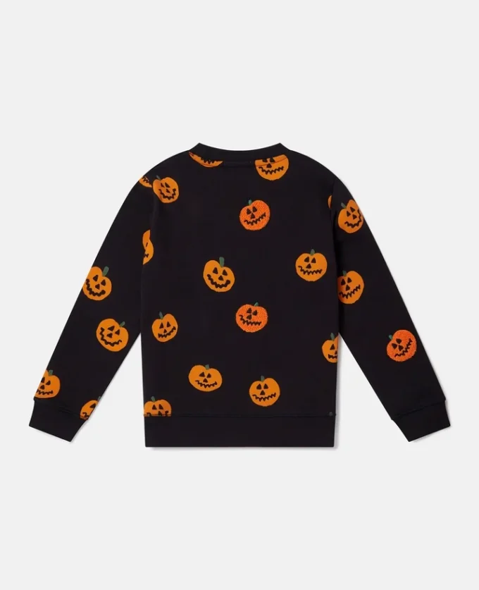 Kürbis-Fleece-Sweatshirt